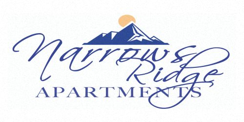 a logo for a company with a mountain and the words marvelous ridge apartments